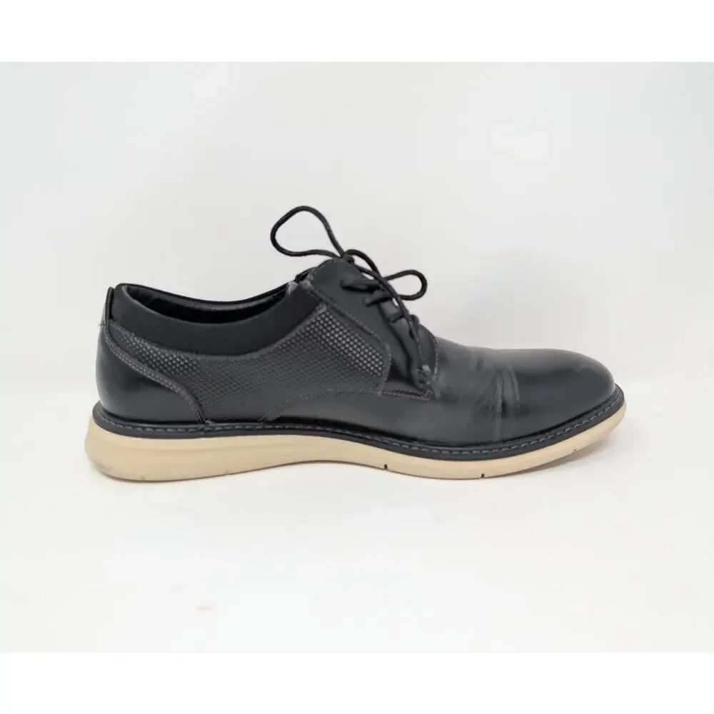 Nunn Bush SmartScent Bloom Black Oxford Dress Shoes 8.5M Comfort Sole
